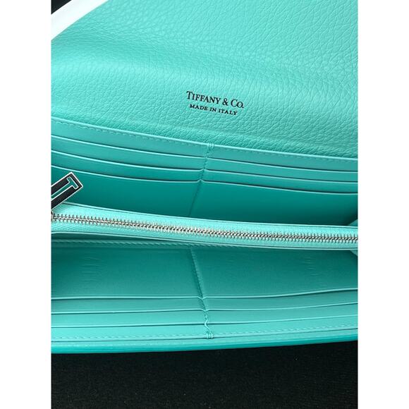 Authentic Tiffany & Co. Continental Flap Wallet Signature Tiffany Blue Leather - Picture 15 of 15